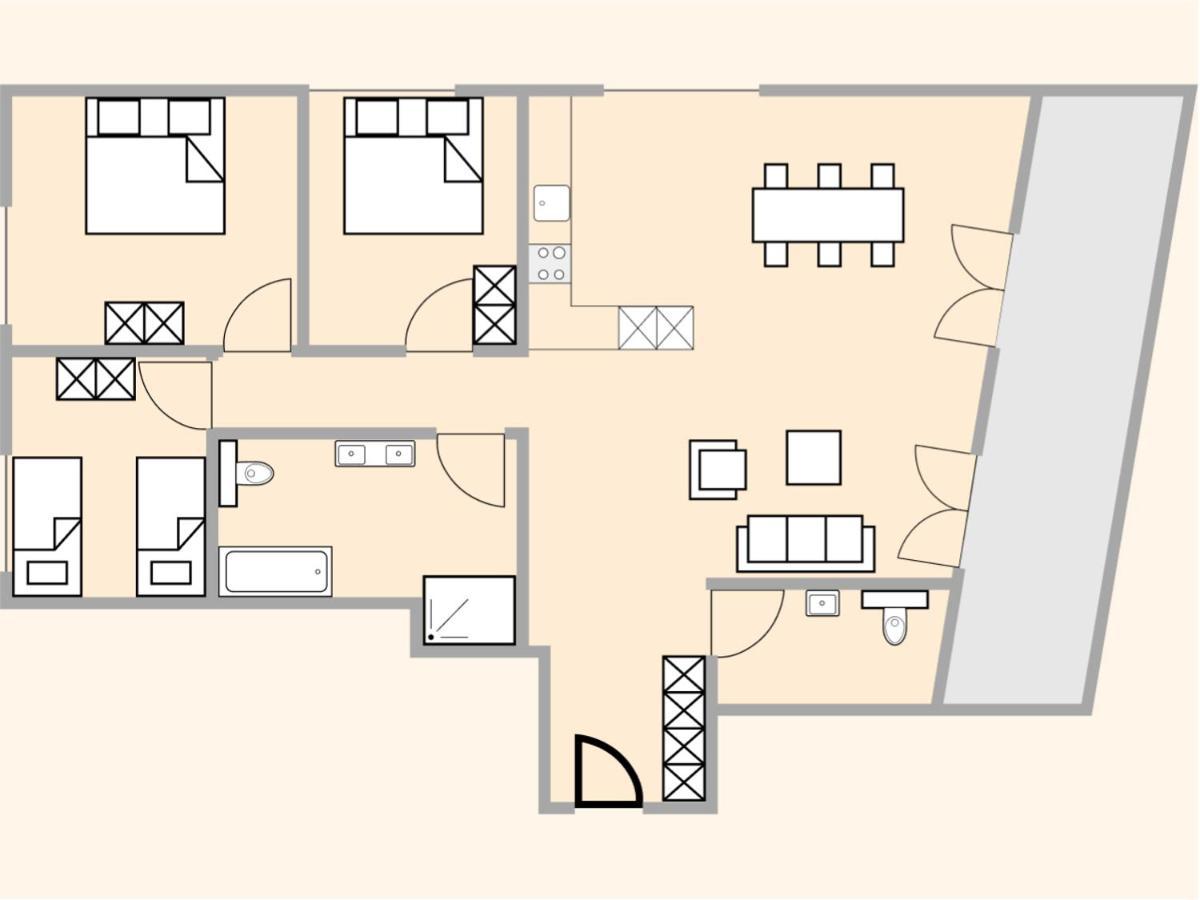 Exklusive 4.5 Zimmer Wohnung Fuer Familien Und Business Eschenz Kültér fotó